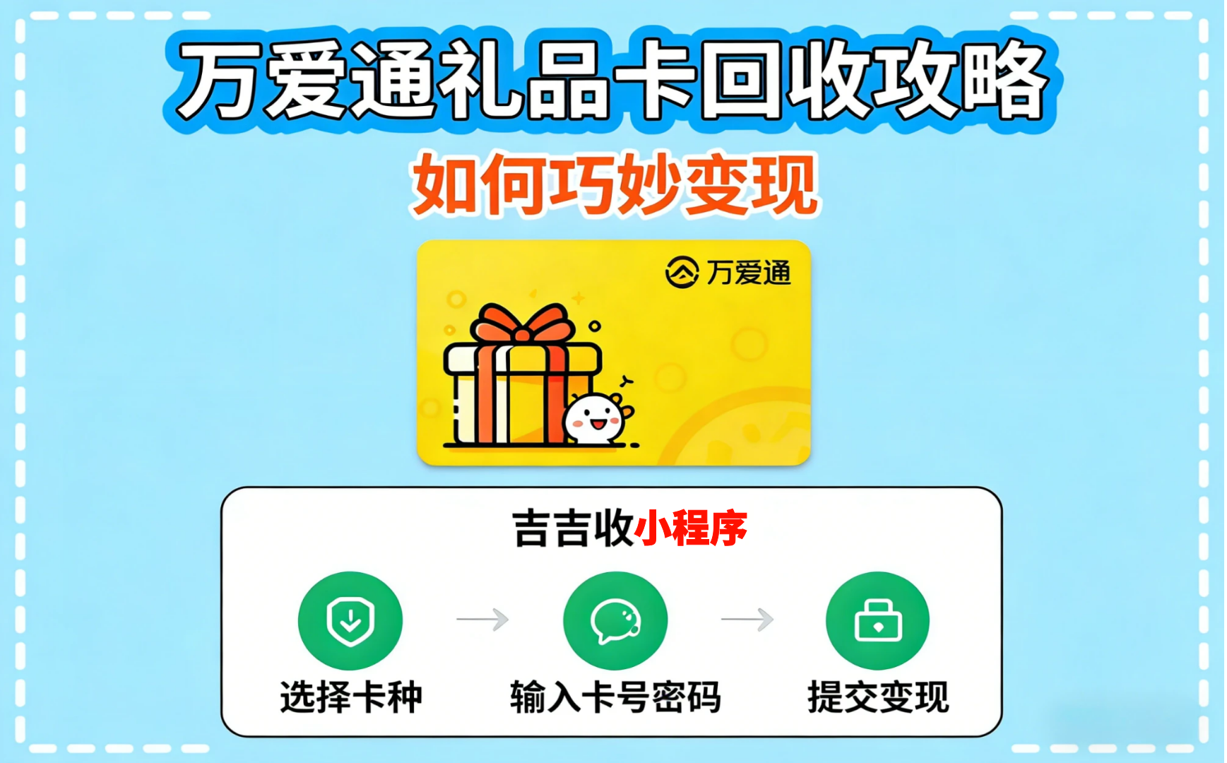 吉吉收！为什么是万爱通礼品卡回收优选？