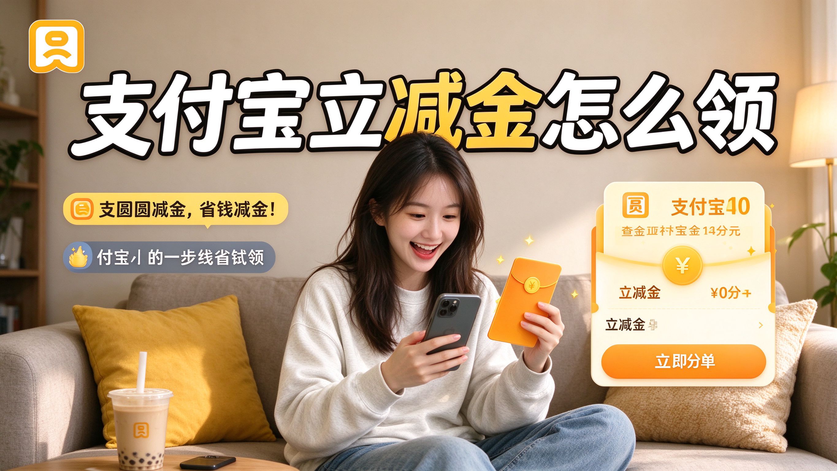 支付宝立减金怎么领取？最全攻略，每月省出一杯奶茶钱