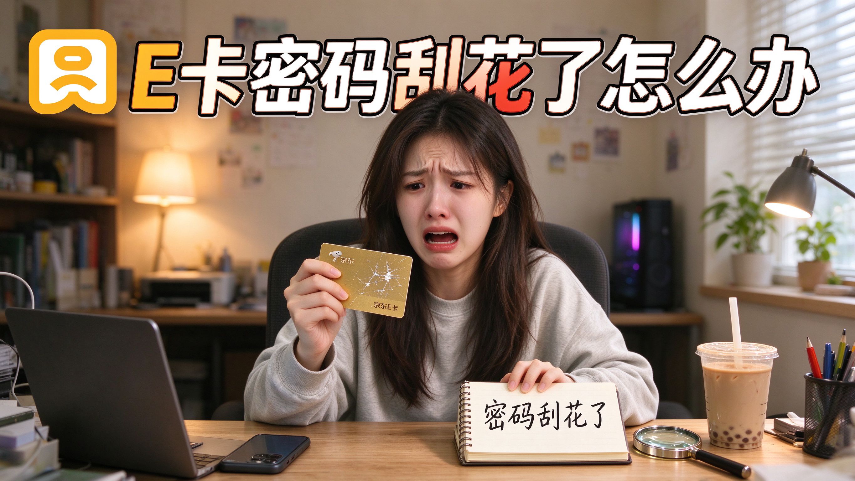 京东E卡密码刮花了怎么办？3种解决办法，不用慌