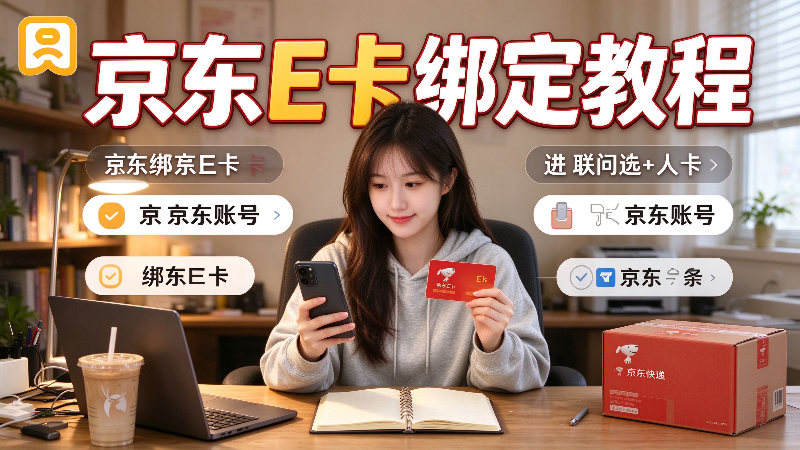 京东E卡怎么绑定到京东账号？新手一步一步教