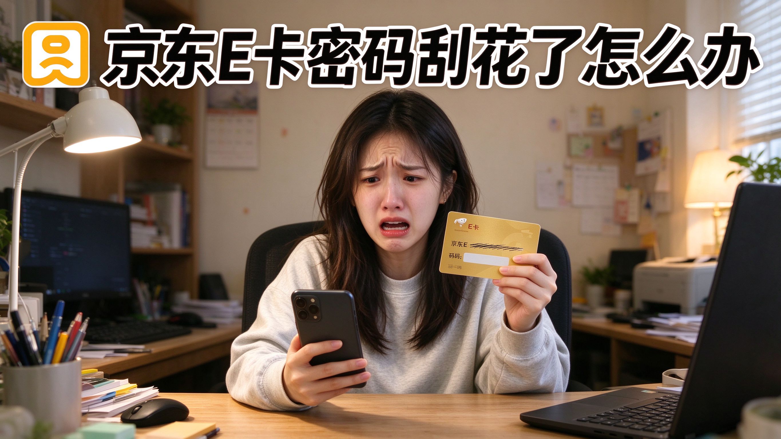 京东E卡密码刮花了怎么办？3种解决方法，别急着扔