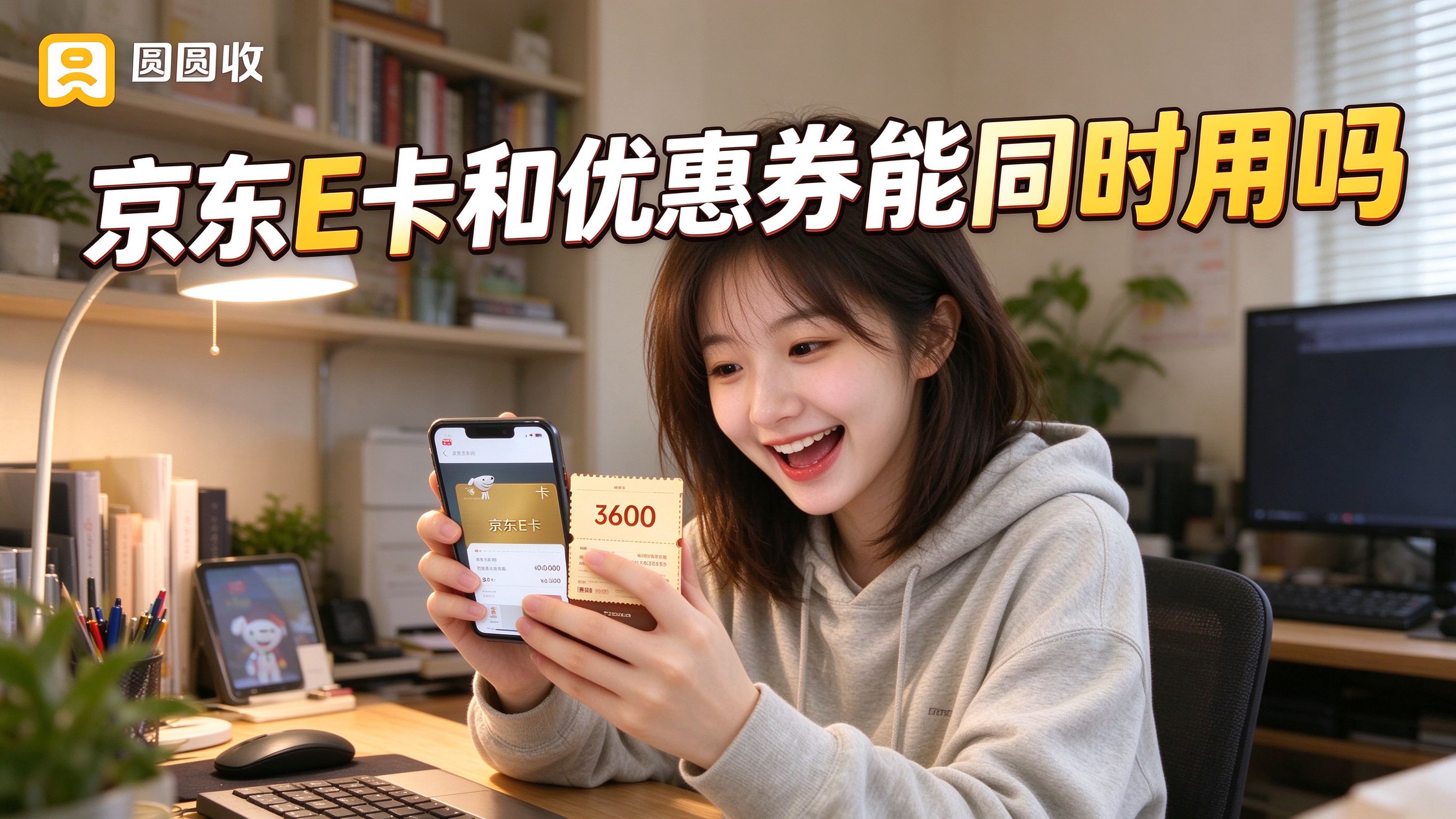 京东E卡和优惠券能同时用吗？叠加起来省更多